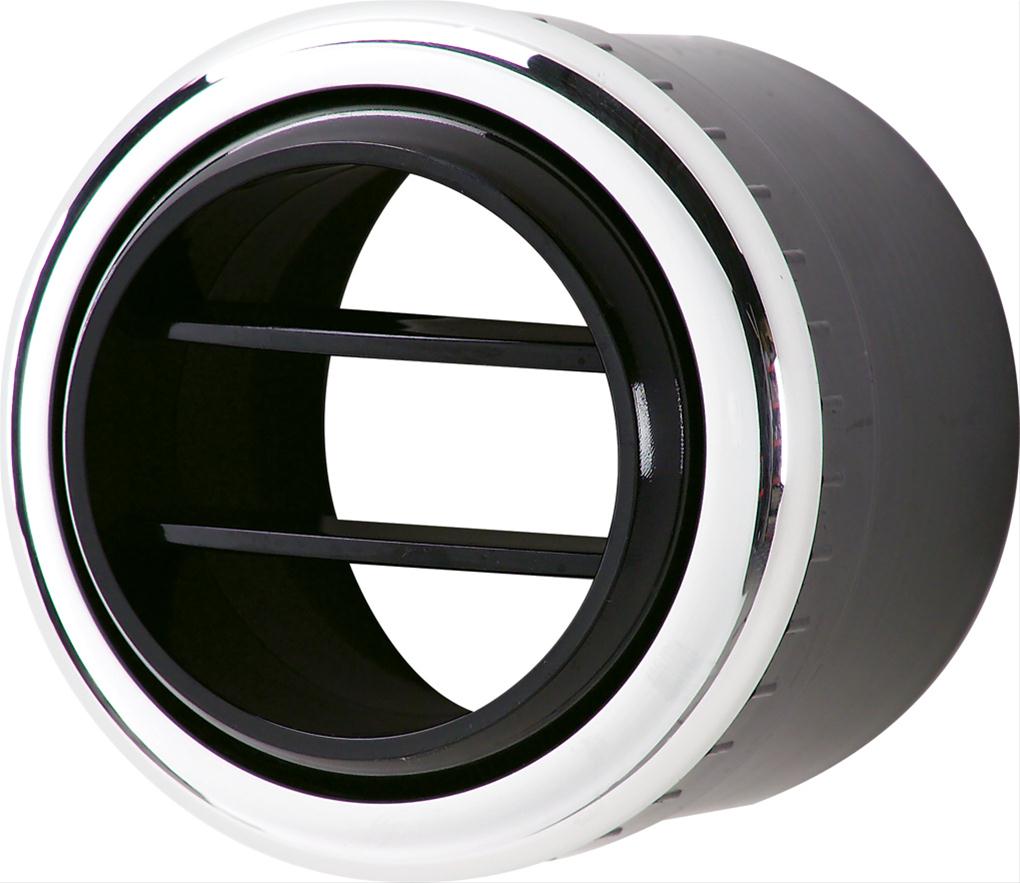 Billet Specialties Air Conditioning Vents 38110 Vent Assembly, Conditioning, Aluminum, Polished, 2.5 in. Diameter, Bezel-Style, Each
