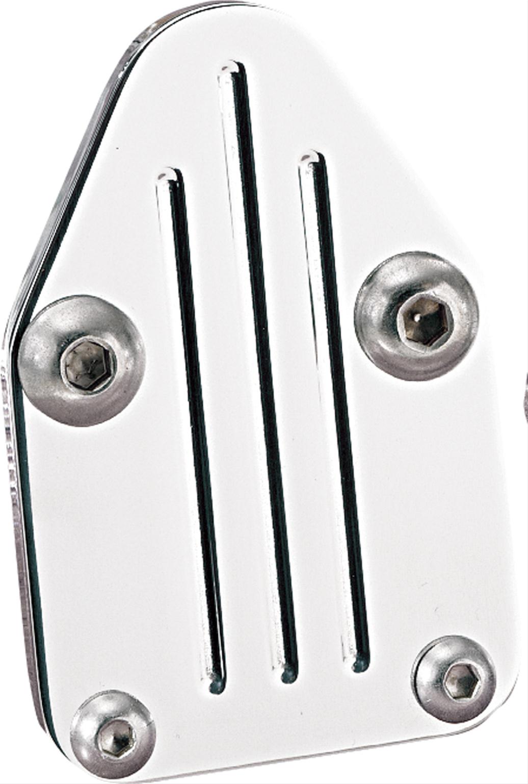 Billet Specialties Fuel Pump Block-Offs 41120 Block-Off Plate, Aluminum, Polished, Chevy, Each