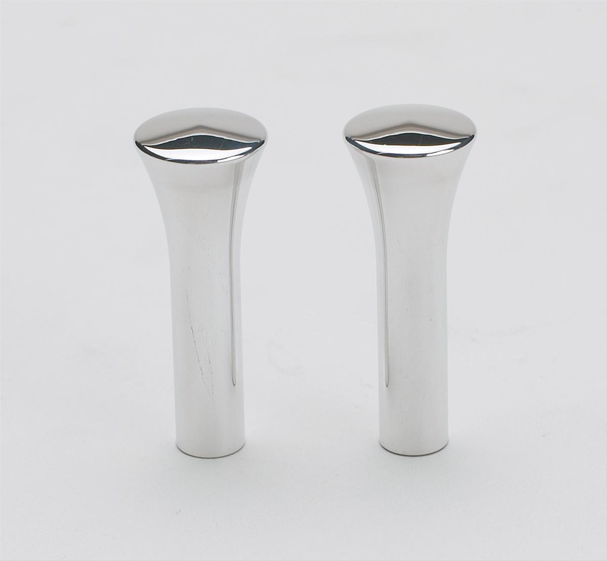 Billet Specialties Door Lock Knobs for 1955-1957 TWO-TEN SERIES, ONE-FIFTY 1955-1960 BEL AIR - 45930 Knobs, Round Tapered, Aluminum, Polished, Thread-On, Chevy, Pair