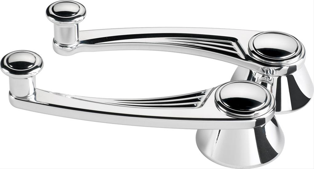 Billet Specialties Window Cranks 46325 Cranks, Door Window, Aluminum, Polished, 3/8 in. Square Spline, Ford 1932-48, Pair