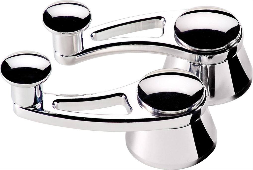 Billet Specialties Vent Window Cranks 47520 Cranks, Window, Aluminum, Polished, 1/2 in. Round Spline, GM/Ford, Pair
