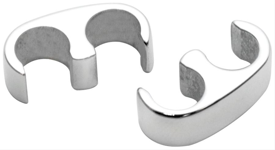 Billet Specialties Plug Wire Separators 69602 Ignition Separators, Clip-in, Aluminum, Polished, Two Wires Per Separator Capacity, Pair