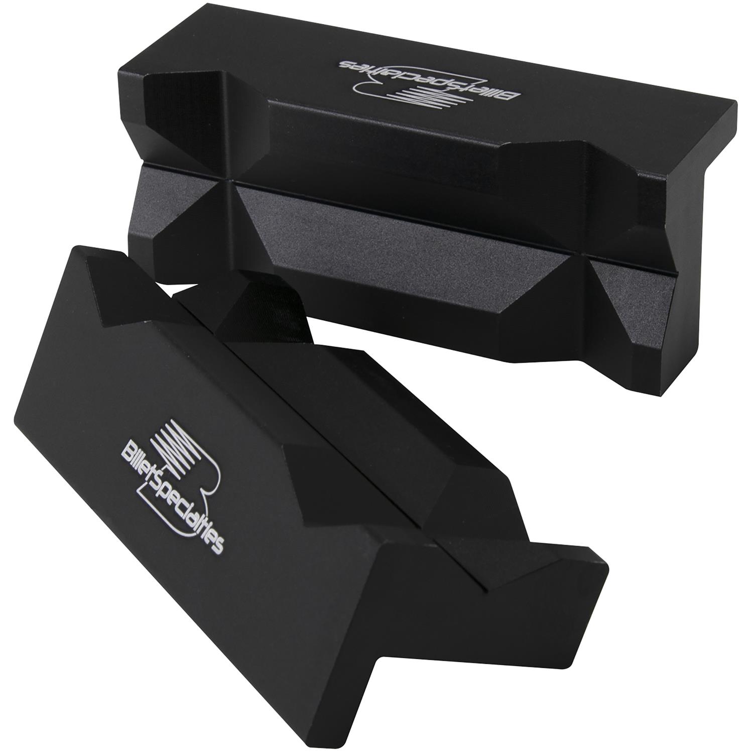 Billet Specialties Aluminum Vice Jaw Inserts 77906 VICE JAW INSERTS, BILLET ALUMINUM VICE JAW INSERTS BLK