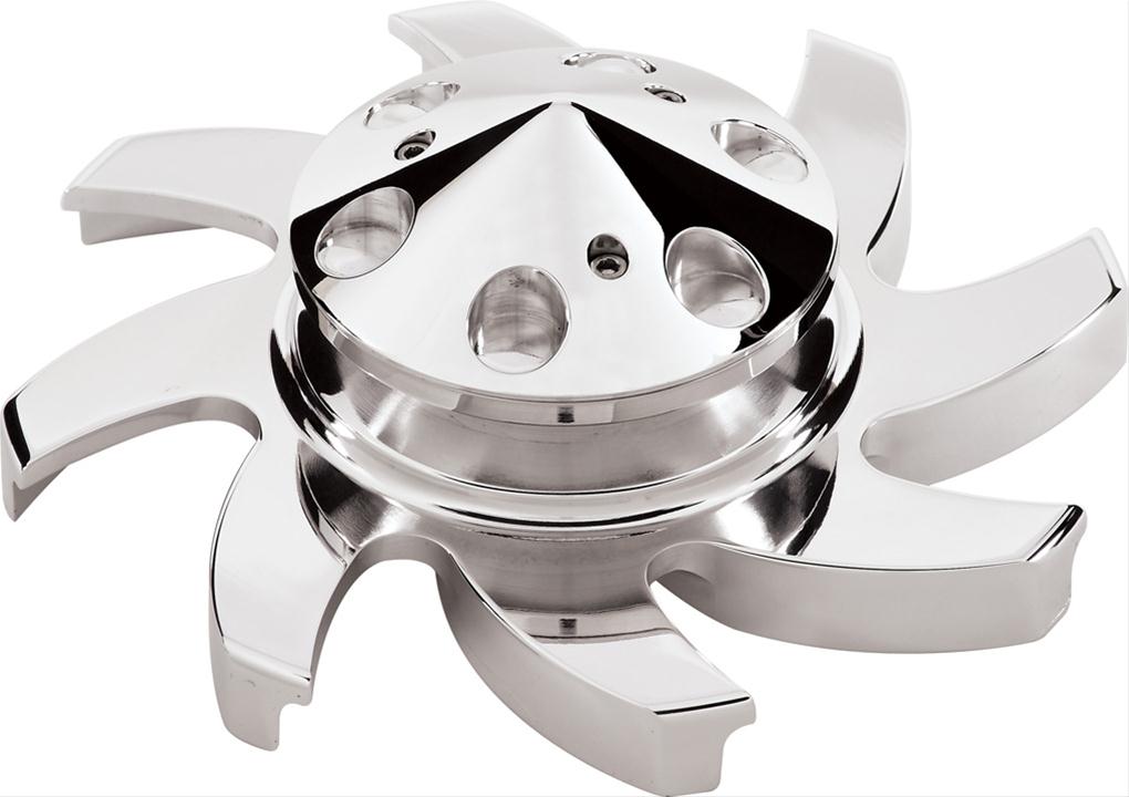 Billet Specialties Alternator Pulleys 85220 Pulley, V-Belt, 1-Groove, Aluminum, Polished, .642 in. Bore, Bolt-on, GM/Ford, Each