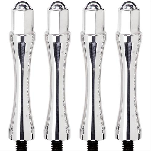 Billet Specialties Valve Cover Hold-Downs 95011 Wing Nuts, Aluminum, Polished, 1/4 in.-20, 2.875 in. Length, Set of 4