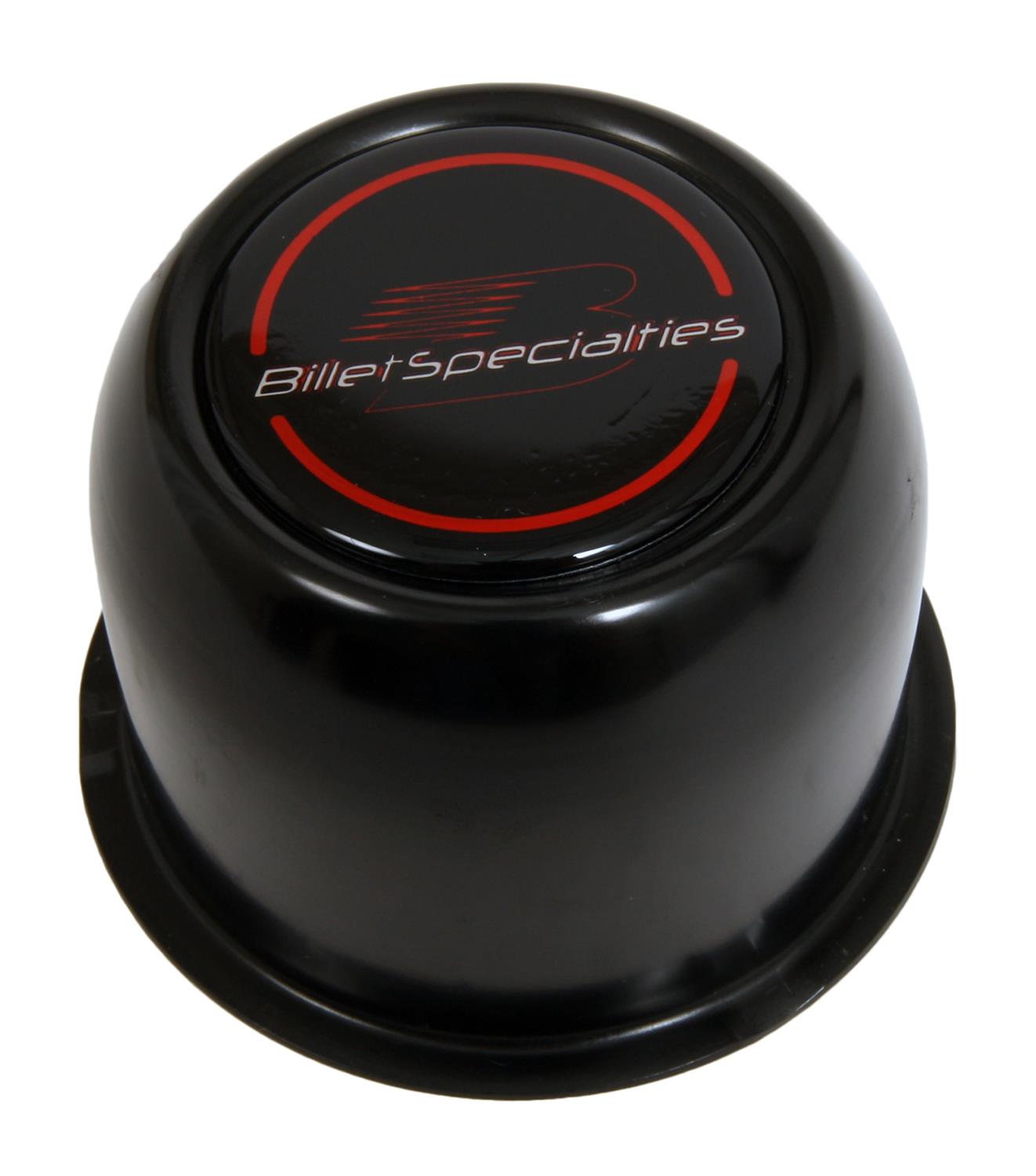 Billet Specialties Center Caps 999084B Wheel Cap, Black, Push-Thru, 2.50 in. Tall, Fits Win Lite Wheels, Each