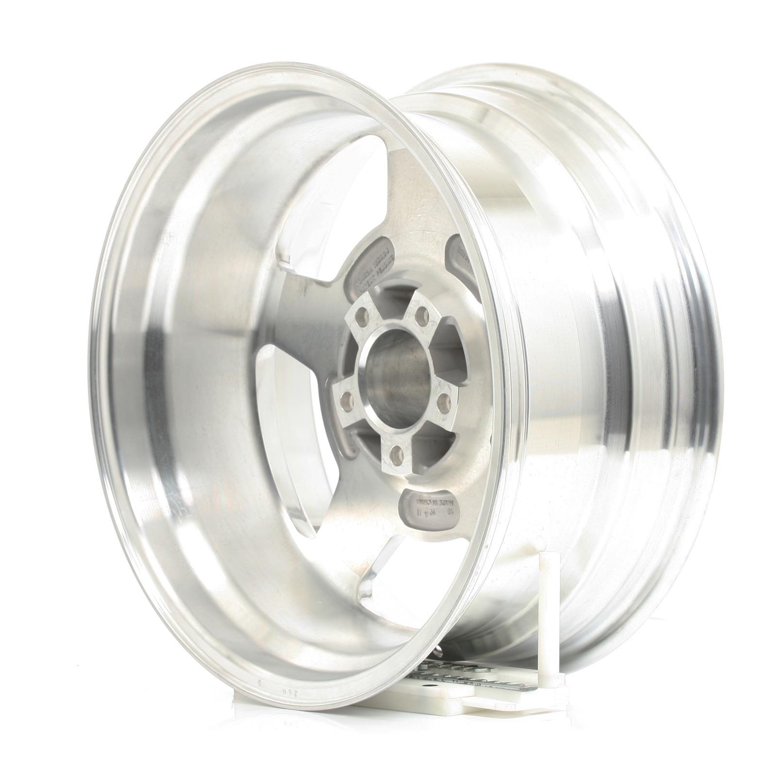 Billet Specialties Legends Series Speedway Polished Wheels 18x8 Wheel, Speedway, Aluminum, Polished, 18 in. x 8.0 in., 5 x 4.75 in. Bolt Circle, 4.500 in. Backspace, Each thumbnail 4