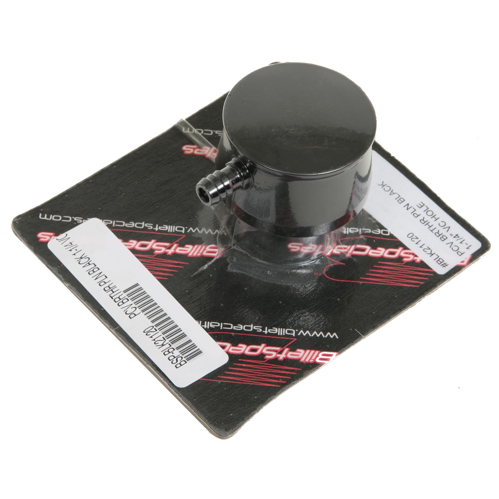 Billet Specialties BLK21120 Billet Specialties Valve Cover Breathers