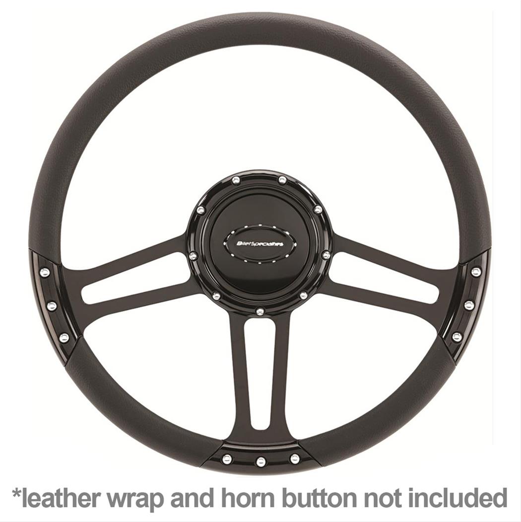 Boat Steering Wheel 14 Inch Aluminum With Carbon Fiber Half Wrap and Installation Adapter Horn Button 