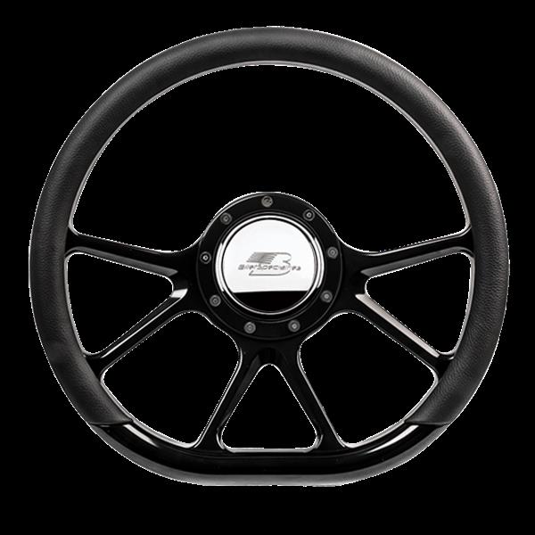 Billet Specialties BLK29475 Billet Specialties Half-Wrap Steering