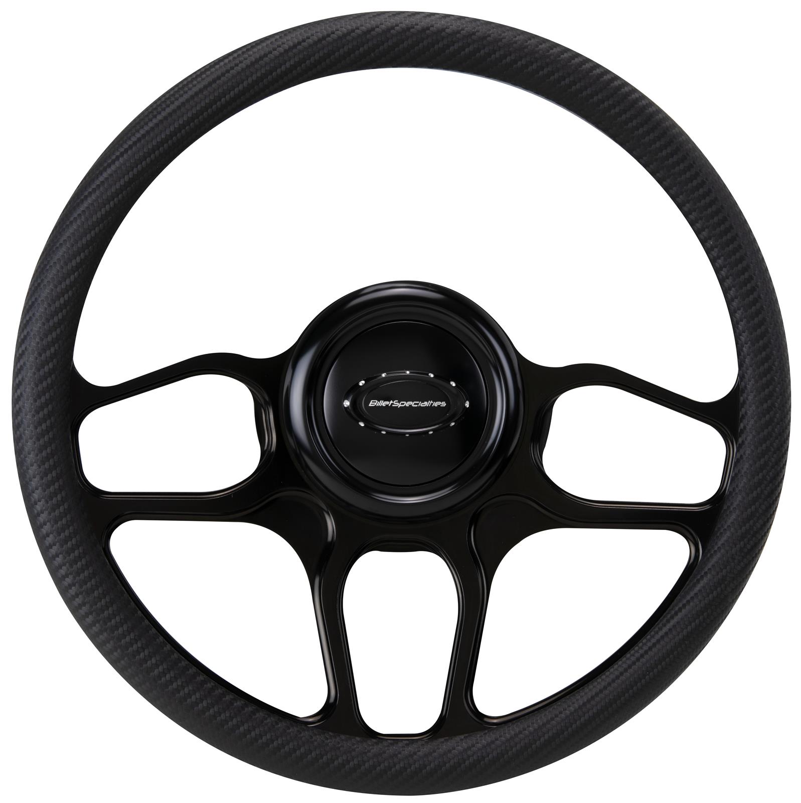 Billet Specialties Steering Wheel Wraps BLK30102 Wrap, STEER WHL 1/2 WRAP 14" WIN LITE BLACK thumbnail 2
