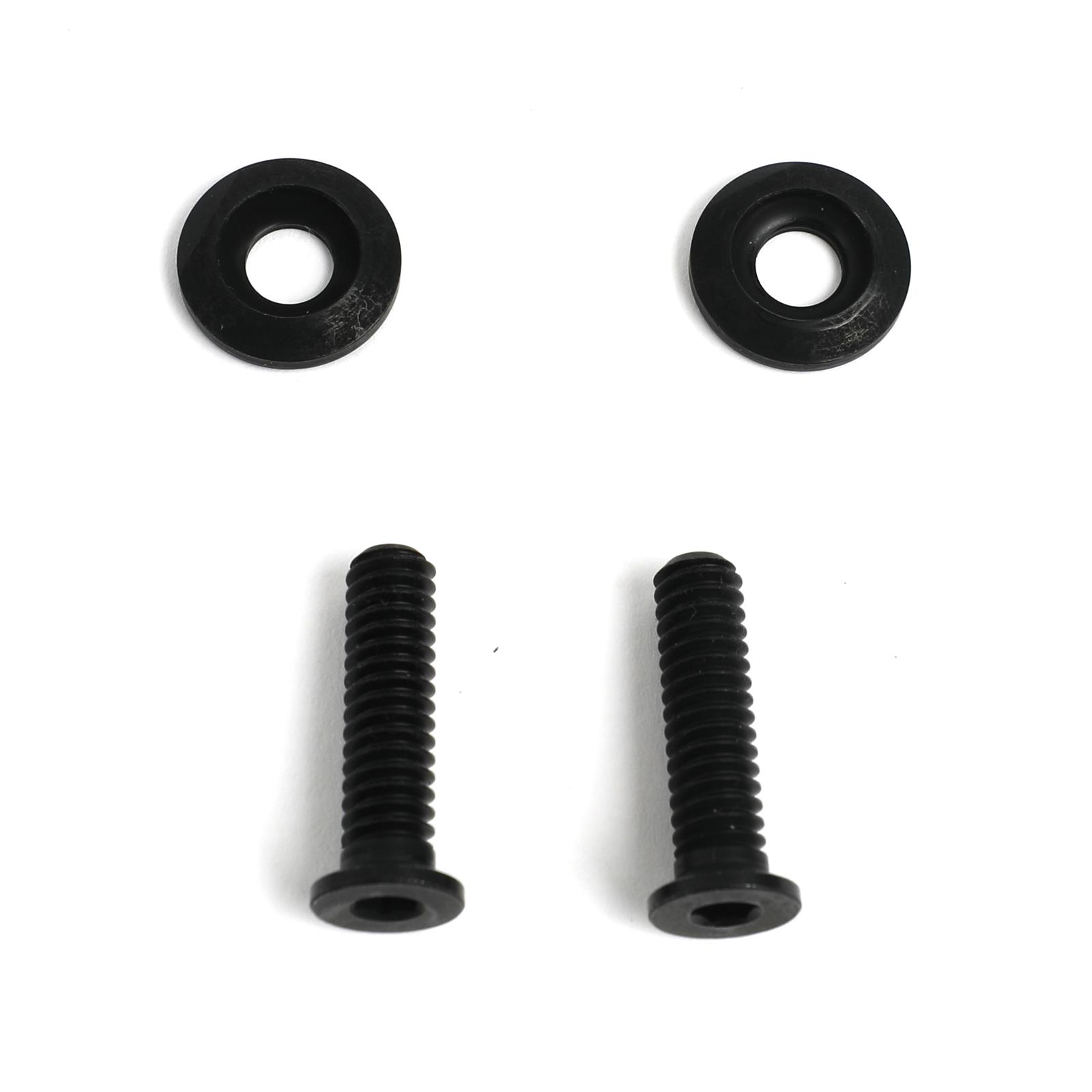 Billet Specialties Pro-Bolts BLK66130 Fender Bolts, 1/4 in.-20 RH Thread, 11/16 in. Washer Diameter, Stainless Steel, Black, Pair