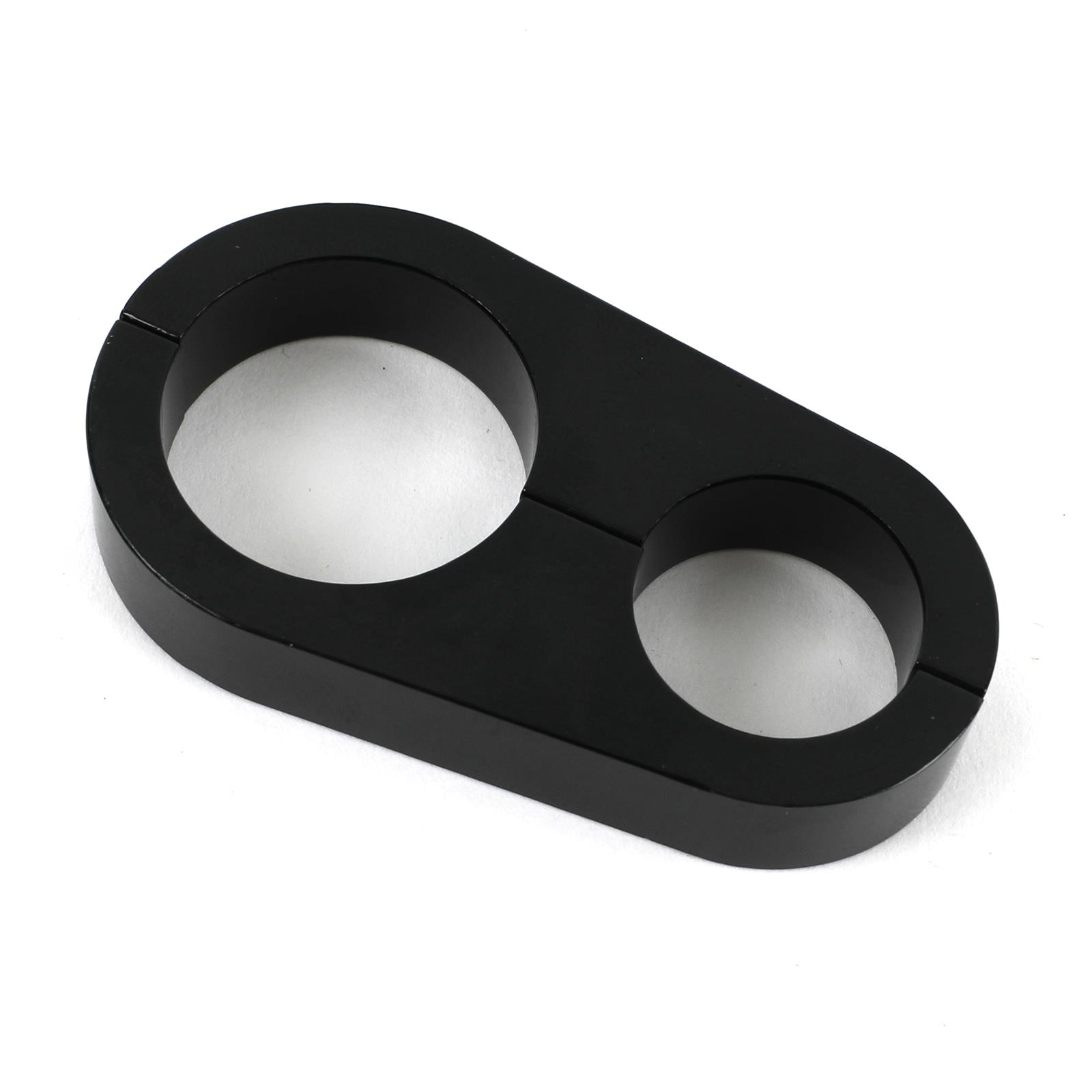 Billet Specialties Hose Separators BLK68425 Separator, Aluminum, Black Anodized, 0.734 in, 0.969 in. Holes, Each