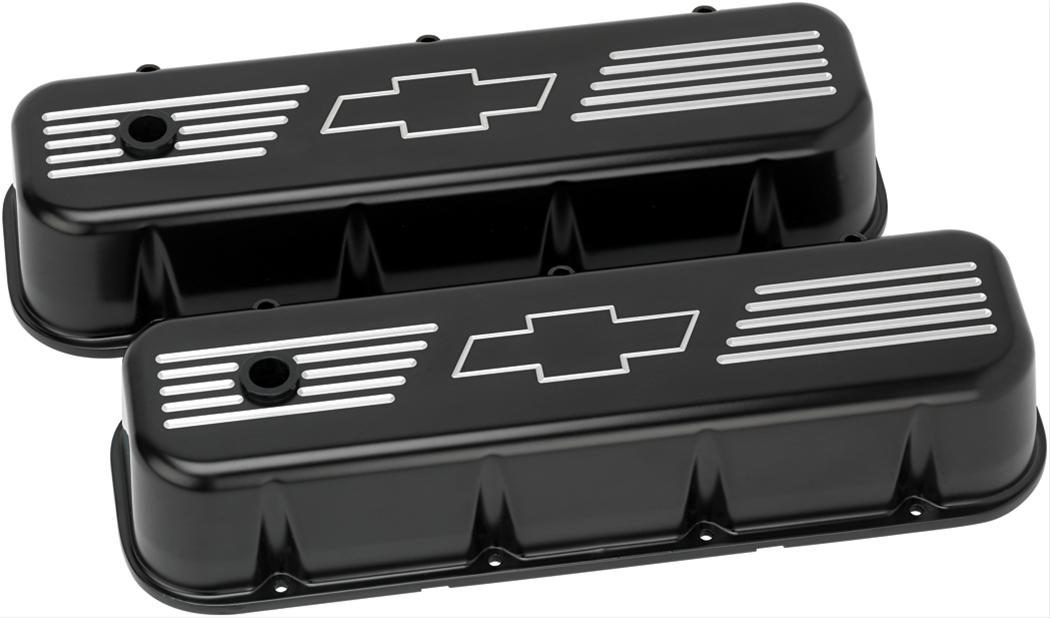 CHEVROLET Billet Specialties BLK96121 Billet Specialties Diecast Aluminum Valve Covers Summit
