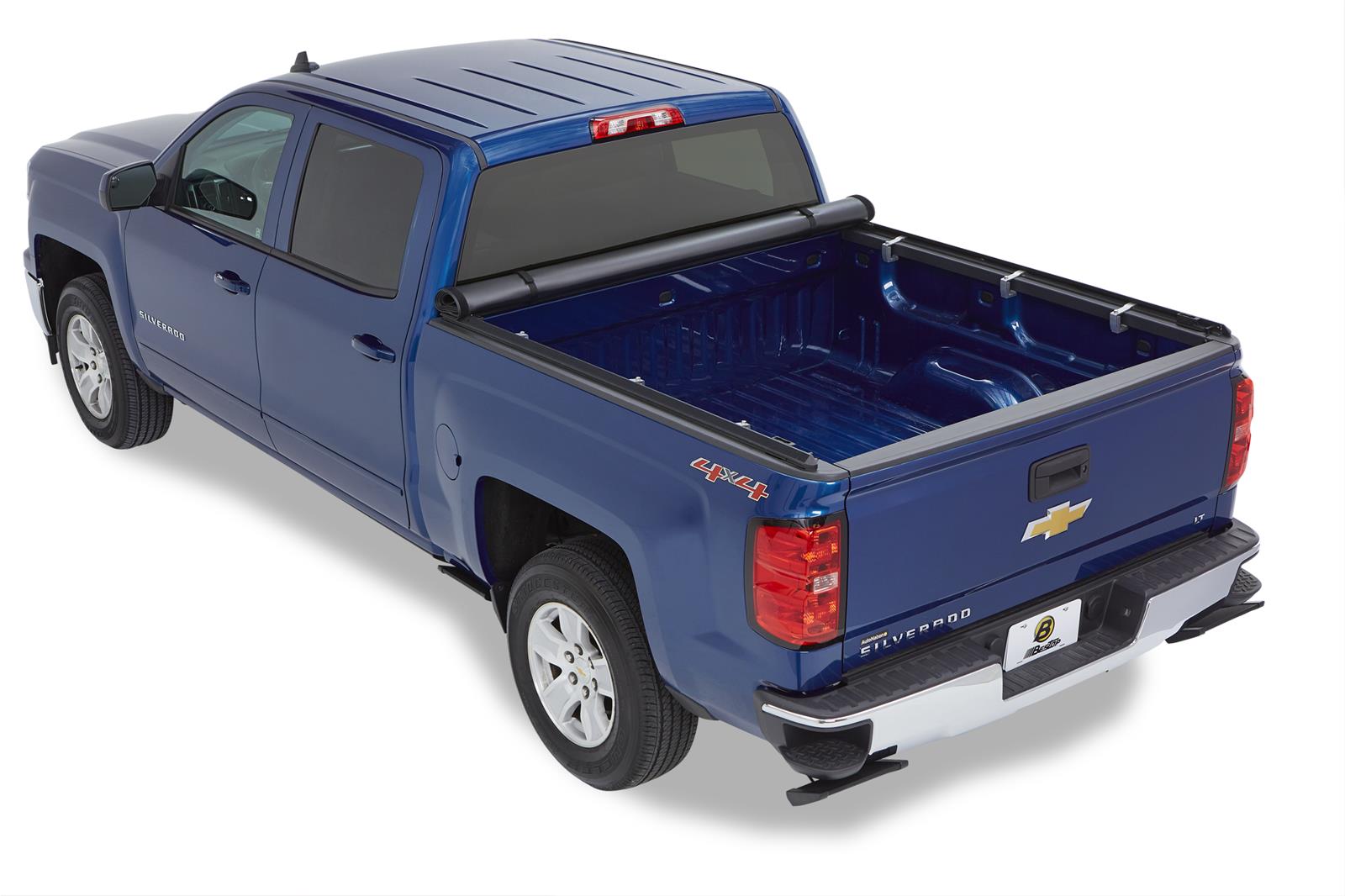 Bestop EZ Roll Tonneau Covers for 2005-2023 TACOMA - 19109-01 Cover, Roll, Soft Roll-Up Style, Vinyl, Black, Toyota, Each thumbnail 2