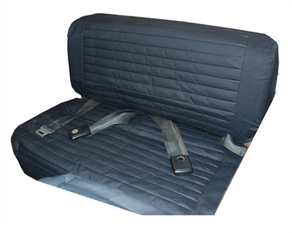 Bestop Seat Covers 2922315 Cover Black denim, F & T rear bench, CJ`s & Wrangler