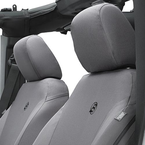 Bestop Seat Covers for 2007-2012 WRANGLER - 2928009 Covers, First Row, Bucket, 600-denier, Charcoal, Jeep, Pair thumbnail 3