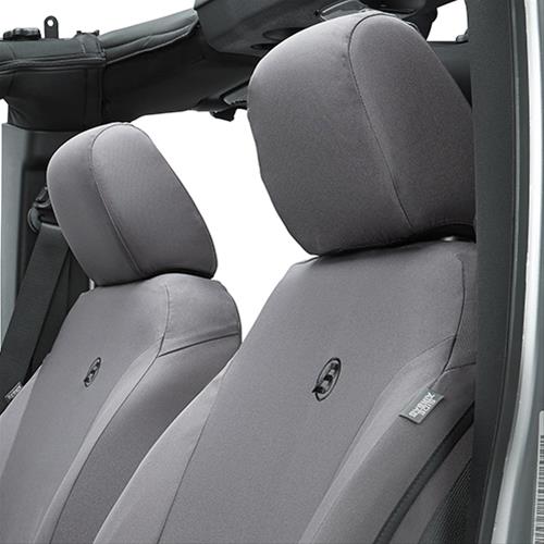 Bestop Seat Covers for 2013-2018 WRANGLER, 2018 WRANGLER JK - 2928309 Covers, First Row, Bucket, 600-denier, Charcoal, Jeep, Pair thumbnail 3