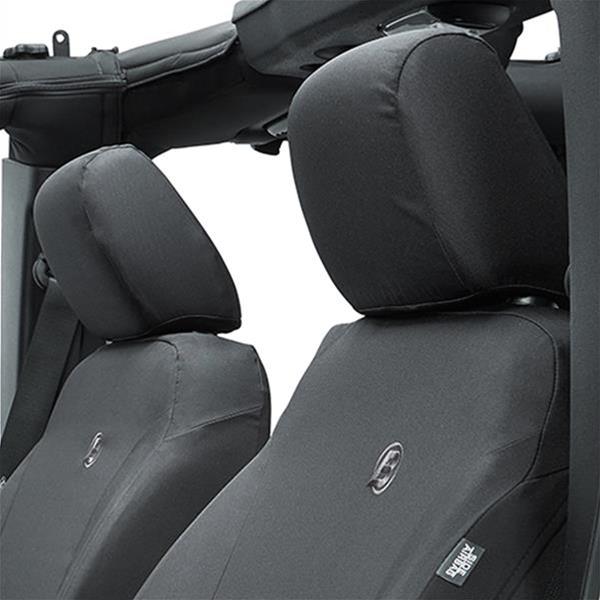 Bestop Seat Covers for 2013-2018 WRANGLER, 2018 WRANGLER JK - 2928335 Covers, First Row, Bucket, 600-denier, Black Diamond, Jeep, Pair thumbnail 3