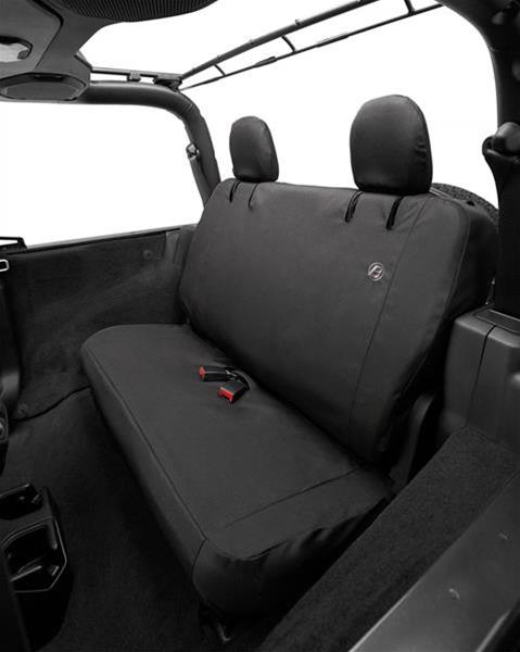 Bestop Seat Covers for 2018-2024 WRANGLER - 2929235 Cover, Rear, Black Diamond, Jeep 2018-19 Wrangler JL 2-door Fits Factory Rear Seat, Each thumbnail 2