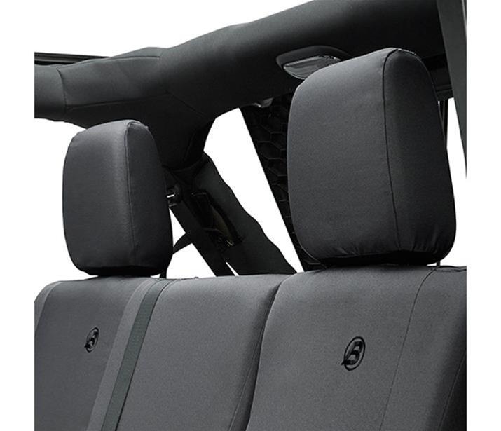 Bestop Seat Covers for 2018-2024 WRANGLER - 2929235 Cover, Rear, Black Diamond, Jeep 2018-19 Wrangler JL 2-door Fits Factory Rear Seat, Each