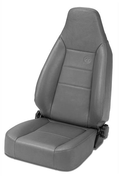 Bestop TrailMax II Sport Black Denim Vinyl Seat 3943415 Seat, II, Highback Front Bucket, Reclining, Vinyl, Denim, Jeep, Each