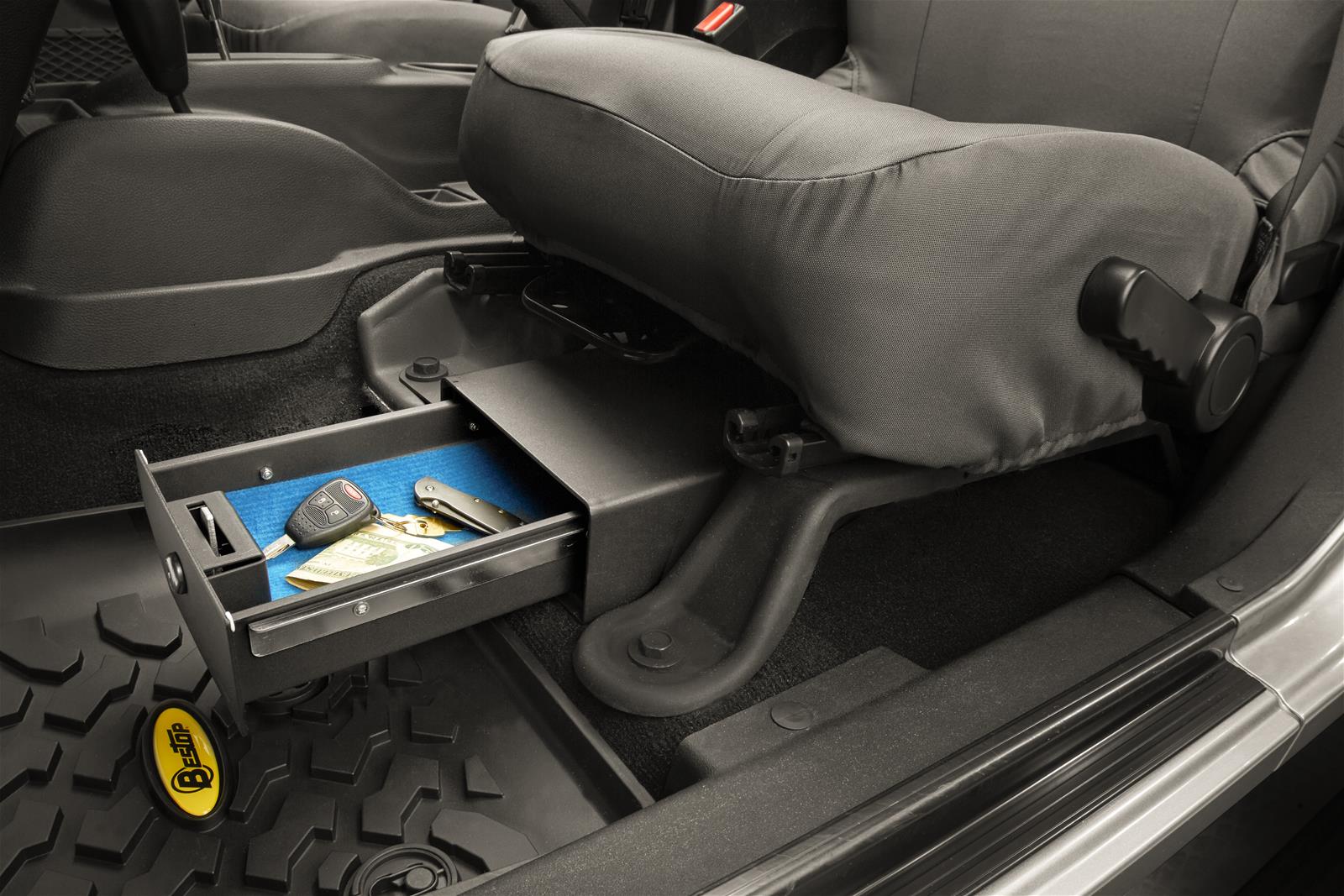 Bestop 4264001 Bestop Underseat Locking Storage Boxes | Summit Racing