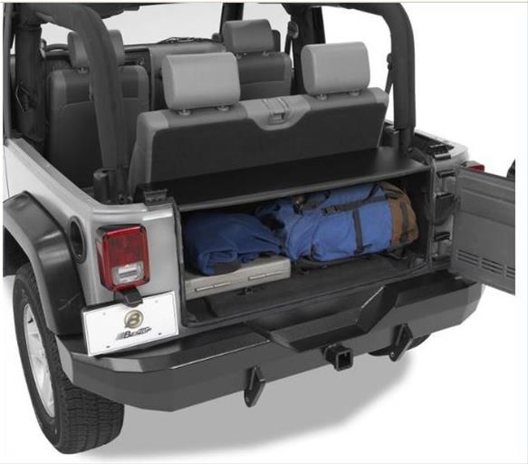 Bestop Instatrunks for 2011-2017 WRANGLER, 2018 WRANGLER JK - 4270401 Storage Container, Instatrunk, Interior, Plastic, Black, Jeep, Kit