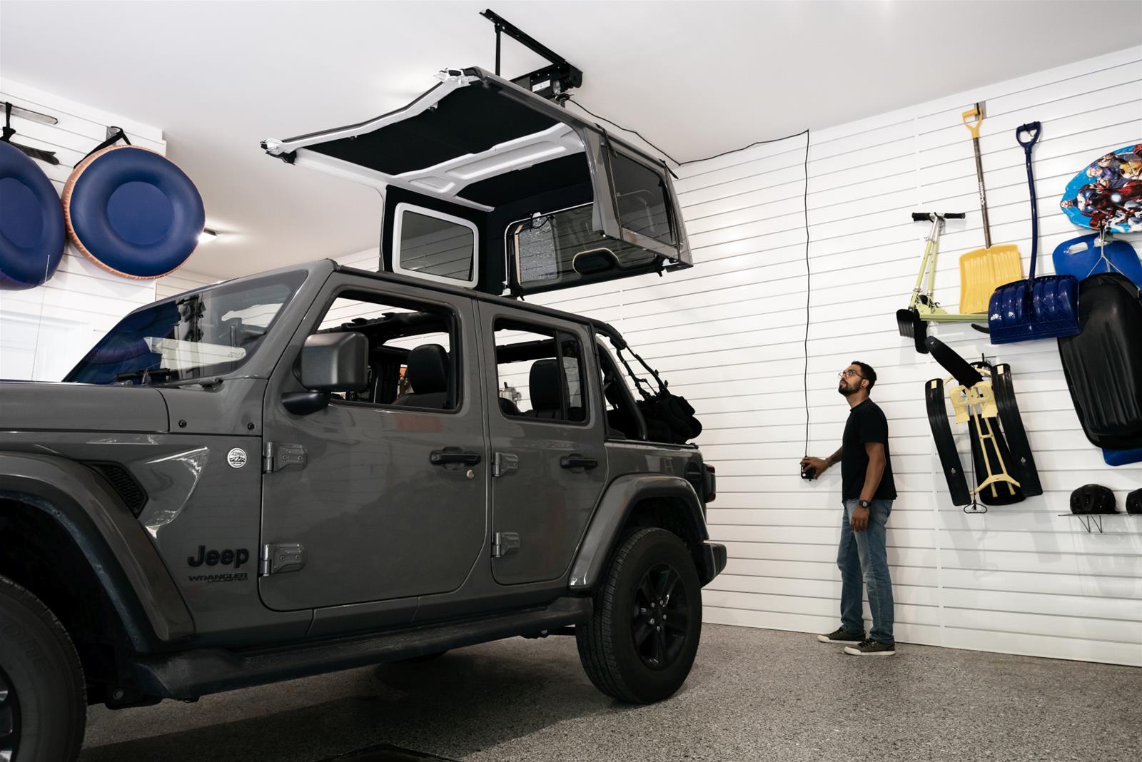 Bestop - Hoists for 2020-2022 GLADIATOR, 2007-2026 WRANGLER, 2018 WRANGLER JK 4282001 HOSS Hardtop Hoist, 2020-21 Gladiator, 2018-21 Wrangler JL, 2007-18 Wrangler