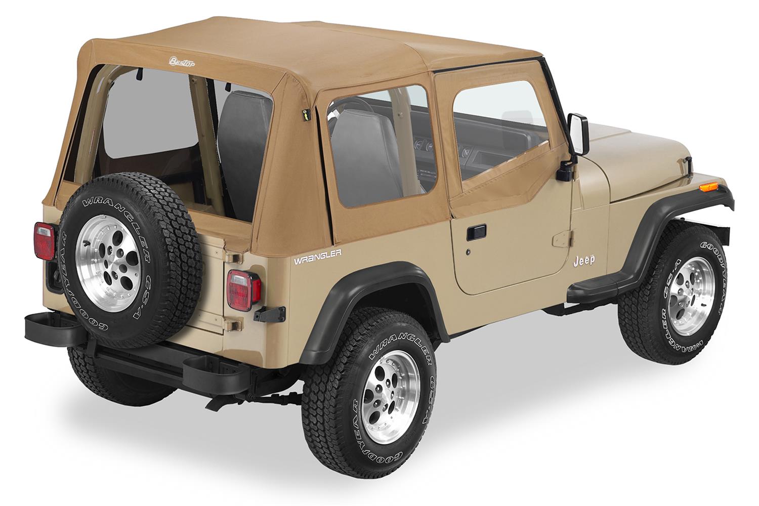 Bestop Replace-A-Tops for 1988-1995 WRANGLER - 5112037 Soft Top, Replace-A-Top, Polymer Cloth, Spice, Jeep, Each
