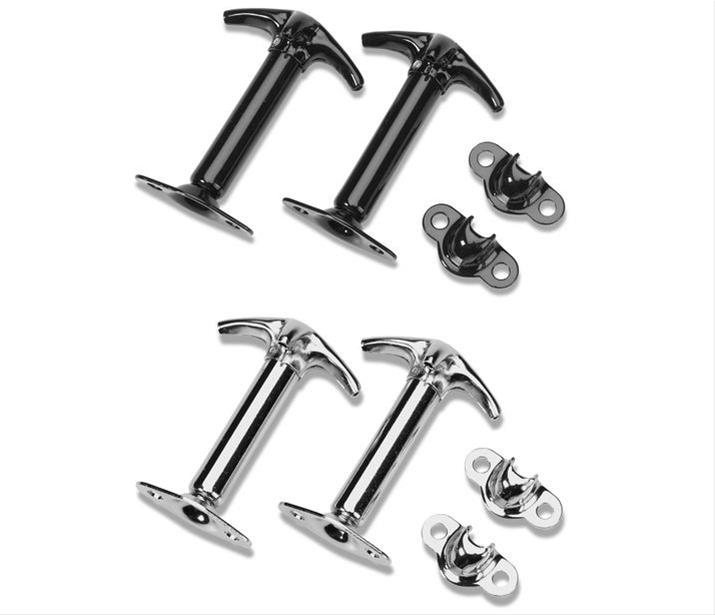 Bestop Hood Latches 5129400 Steel Latch, Chrome, Steel, Jeep, CJ, Willy's, Wrangler, Pair
