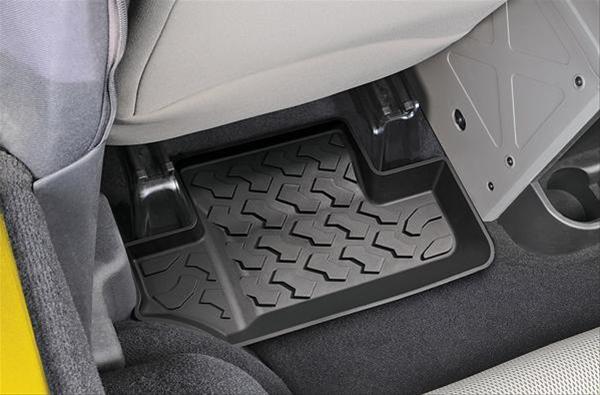 Bestop Floor Liners for 2007-2010 WRANGLER - 5150201 Liner, Second Seat, Thermoplastic, Black, Jeep, Pair thumbnail 2