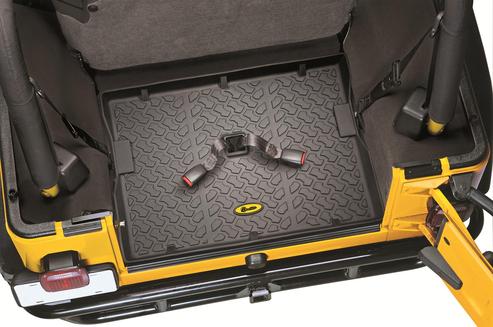 Bestop Floor Liners for 2007-2018 WRANGLER, 2018 WRANGLER JK - 5150401 Liner, Second Seat, Thermoplastic, Black, Jeep, Each