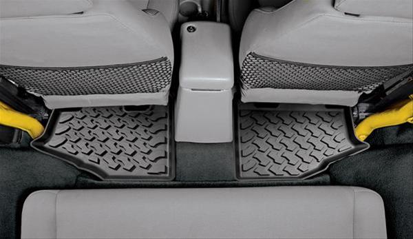Bestop Floor Liners for 1997-2006 WRANGLER - 5151001 Liner, Second Seat, Thermoplastic, Black, Jeep, Each