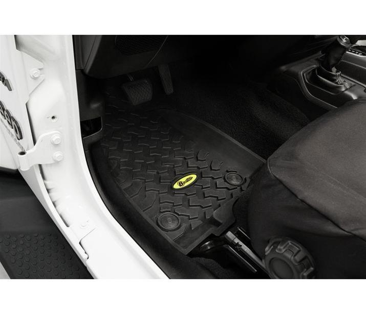 Bestop Floor Liners for 2018-2026 WRANGLER - 5151501 Liner, Second Seat, Jeep Wrangler JL, Thermoplastic, Black, Each