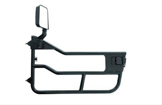 Bestop HighRock 4x4 Element Doors for 1976-1986 CJ7, 1981-1985 SCRAMBLER, 1987-1995 WRANGLER - 5182301 Doors, Element, Lower Half, Steel, Black Powdercoated, Matte, Jeep, Pair