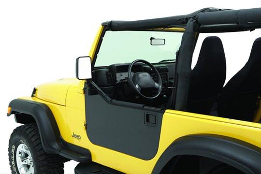 Bestop HighRock 4x4 Element Doors for 1997-2006 WRANGLER - 5182501 Doors, Element, Lower Half, Steel, Black Powdercoated, Matte, Jeep, Pair