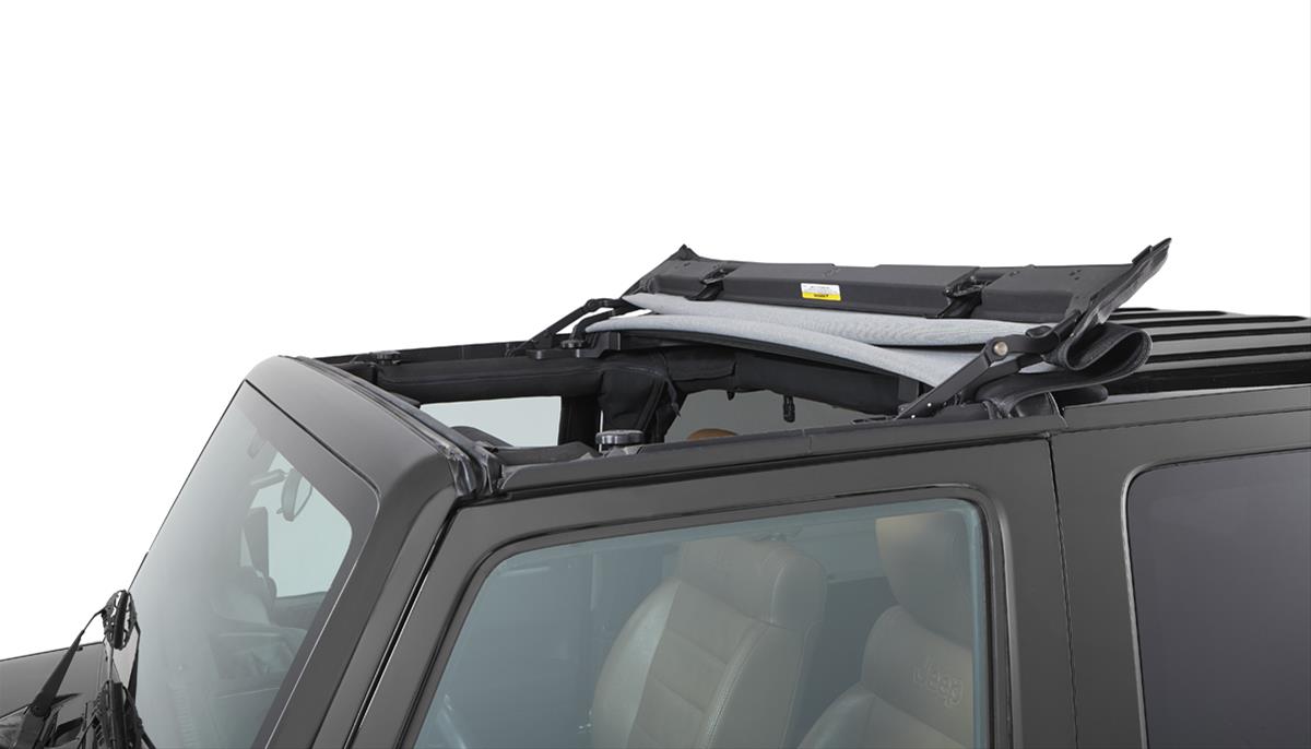 Bestop Sunrider Tops for Hardtop Jeeps 2007-2018 WRANGLER, 2018 WRANGLER JK - 5245317 Hardtop, Twill, Black, Factory Hard Top, Jeep, JK, Each thumbnail 5