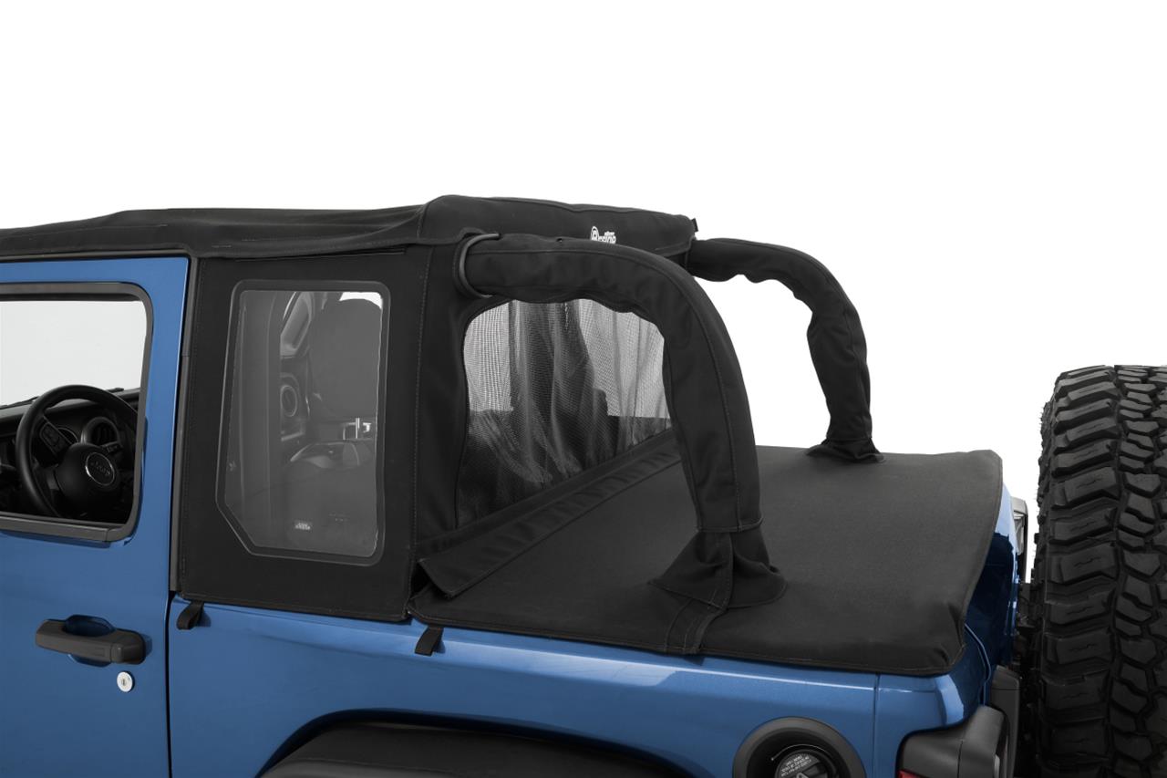 Bestop Halftops for 2018-2024 WRANGLER - 5390335 Soft Tops, Halftop Soft Top '18-22 Wrangler JL 2-Door (Black Diamond) thumbnail 5