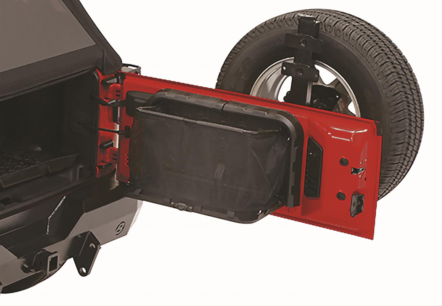 Bestop - Storage Systems and Cargo Holders for 2007-2018 WRANGLER, 2018 WRANGLER JK 5414001 RoughRider Tailgate Shelf Jeep 07-17 Wrangler 2-Dr/4-Dr