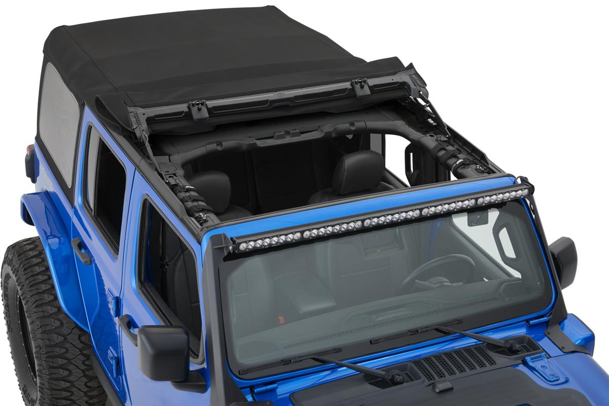 Bestop Supertop Squareback Soft Tops for 2018-2026 WRANGLER - 54726-17 Top, Squareback, Complete Top, Black Twill, Jeep, Each