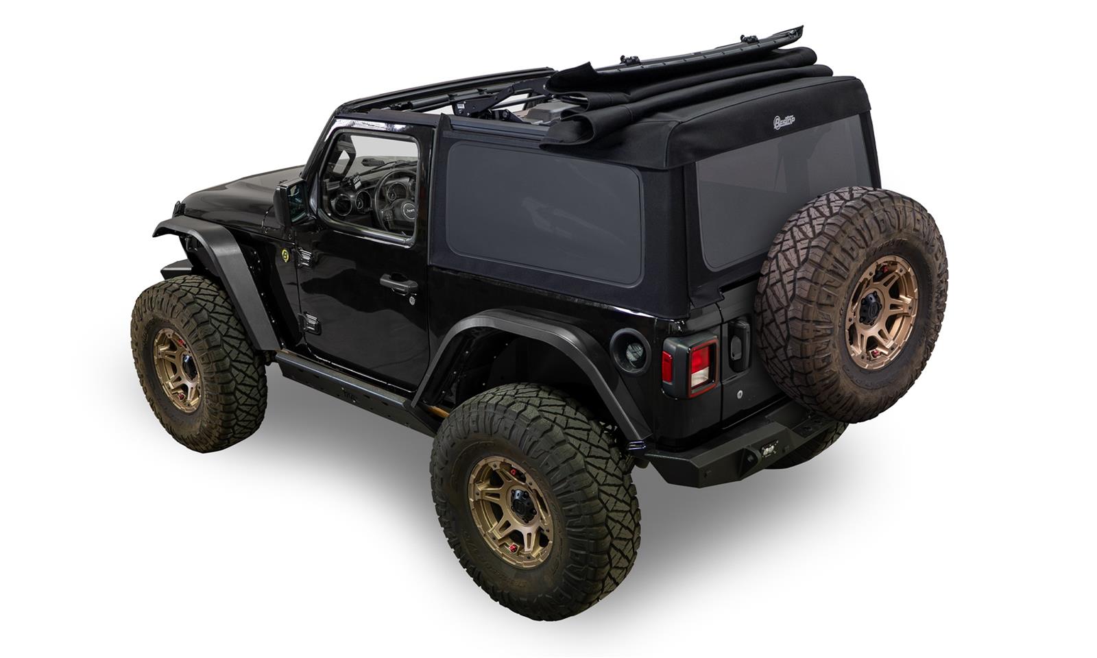 Bestop Supertop Glide Soft Tops for 2018-2025 WRANGLER - 54728-17 Top, Glide, Complete Top, Black Twill, Jeep, Each thumbnail 2