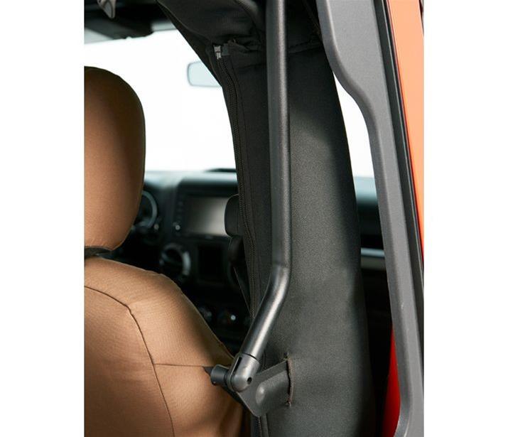Bestop Trektop Glide Slantback Soft Tops for 2007-2017 WRANGLER, 2018 WRANGLER JK - 5492235 Top, Slantback, Complete Top Type, Polymer Cloth, Black Diamond, Tinted Windows, Jeep, Each thumbnail 5