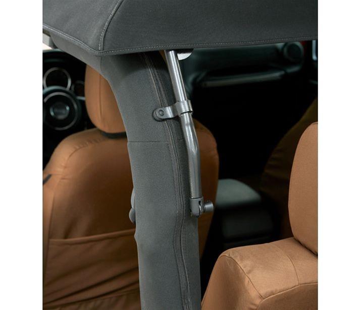 Bestop Trektop Glide Slantback Soft Tops for 2007-2017 WRANGLER, 2018 WRANGLER JK - 5492235 Top, Slantback, Complete Top Type, Polymer Cloth, Black Diamond, Tinted Windows, Jeep, Each thumbnail 8