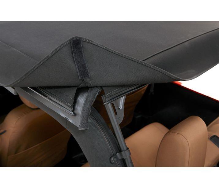 Bestop Trektop Glide Slantback Soft Tops for 2007-2017 WRANGLER, 2018 WRANGLER JK - 5492235 Top, Slantback, Complete Top Type, Polymer Cloth, Black Diamond, Tinted Windows, Jeep, Each thumbnail 7