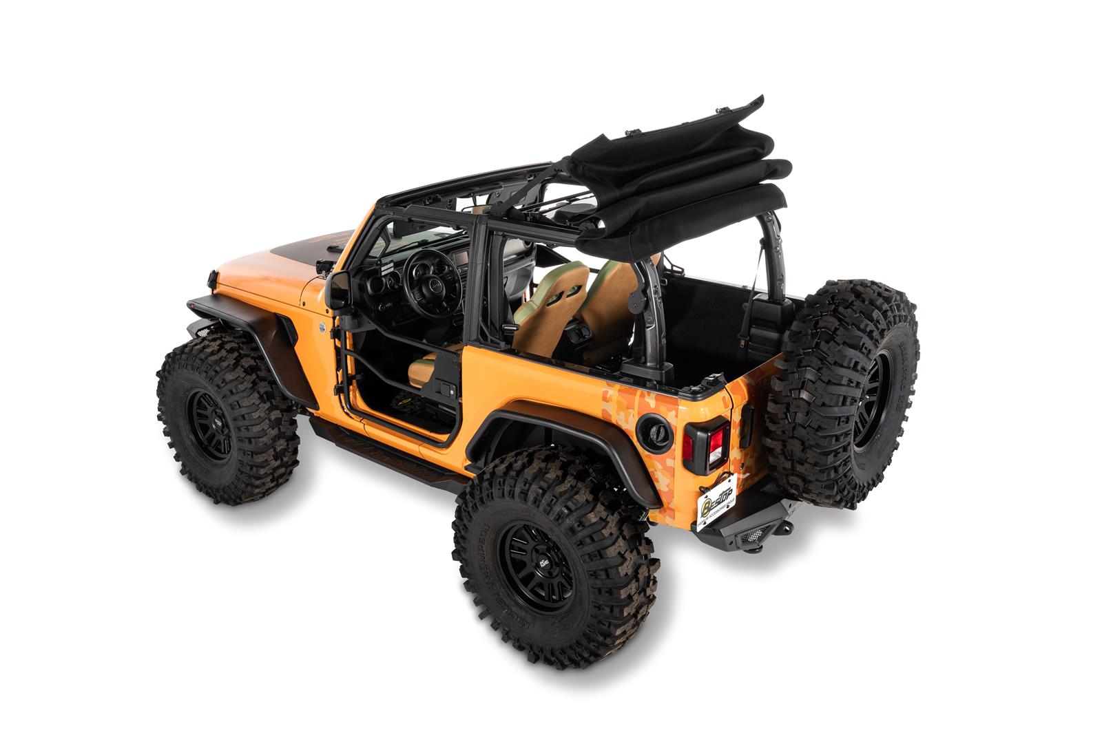 Bestop Trektop Glide Slantback Soft Tops 54930-35 Top, Slantback, Black Diamond, 2 Door, JL, Jeep, Kit thumbnail 2