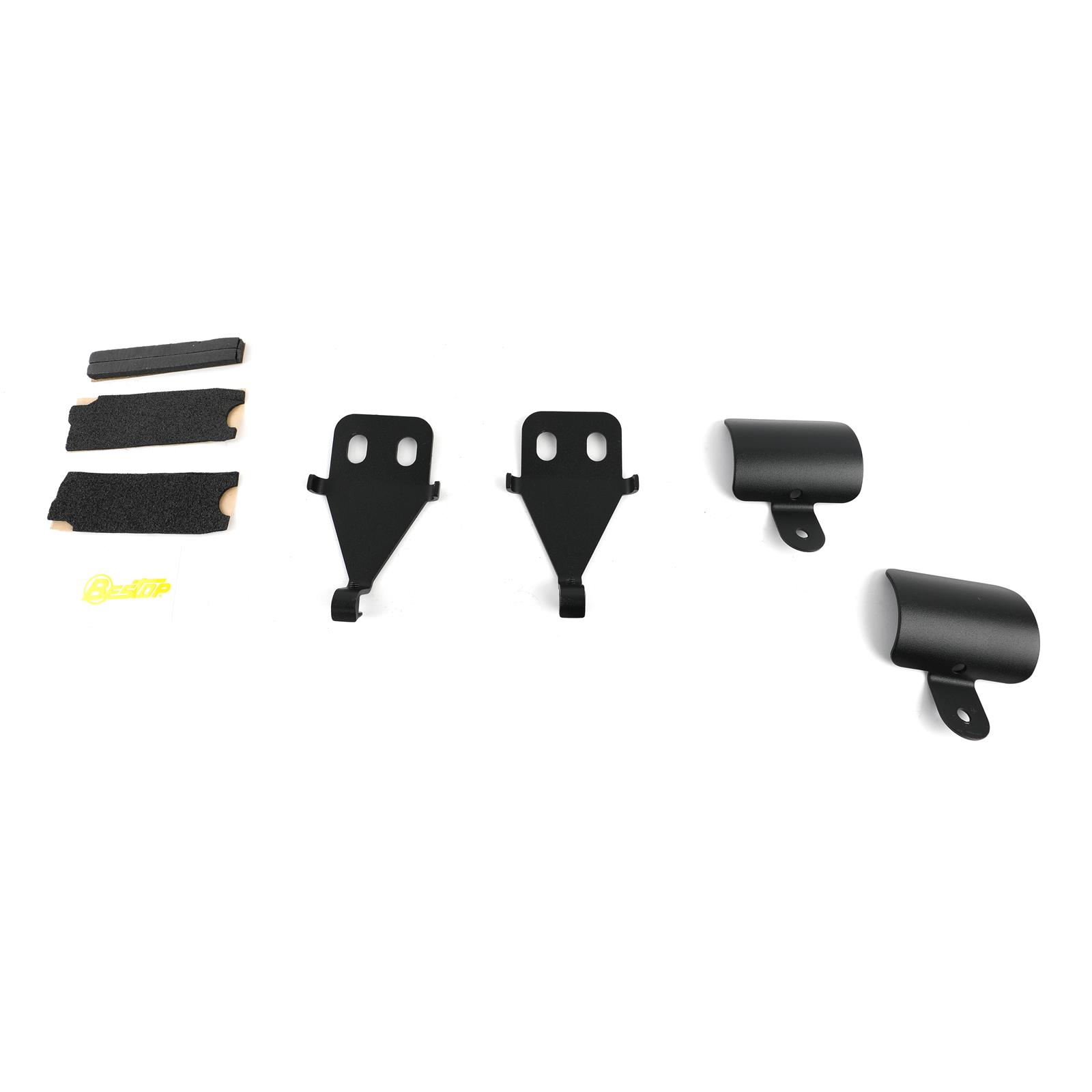 Bestop Trektop Slantback Soft Tops for 2007-2017 WRANGLER, 2018 WRANGLER JK - 56452-17 Top, Slantback, Twill, Black Twill, Tinted Windows, Jeep, 2-Door, Each thumbnail 3
