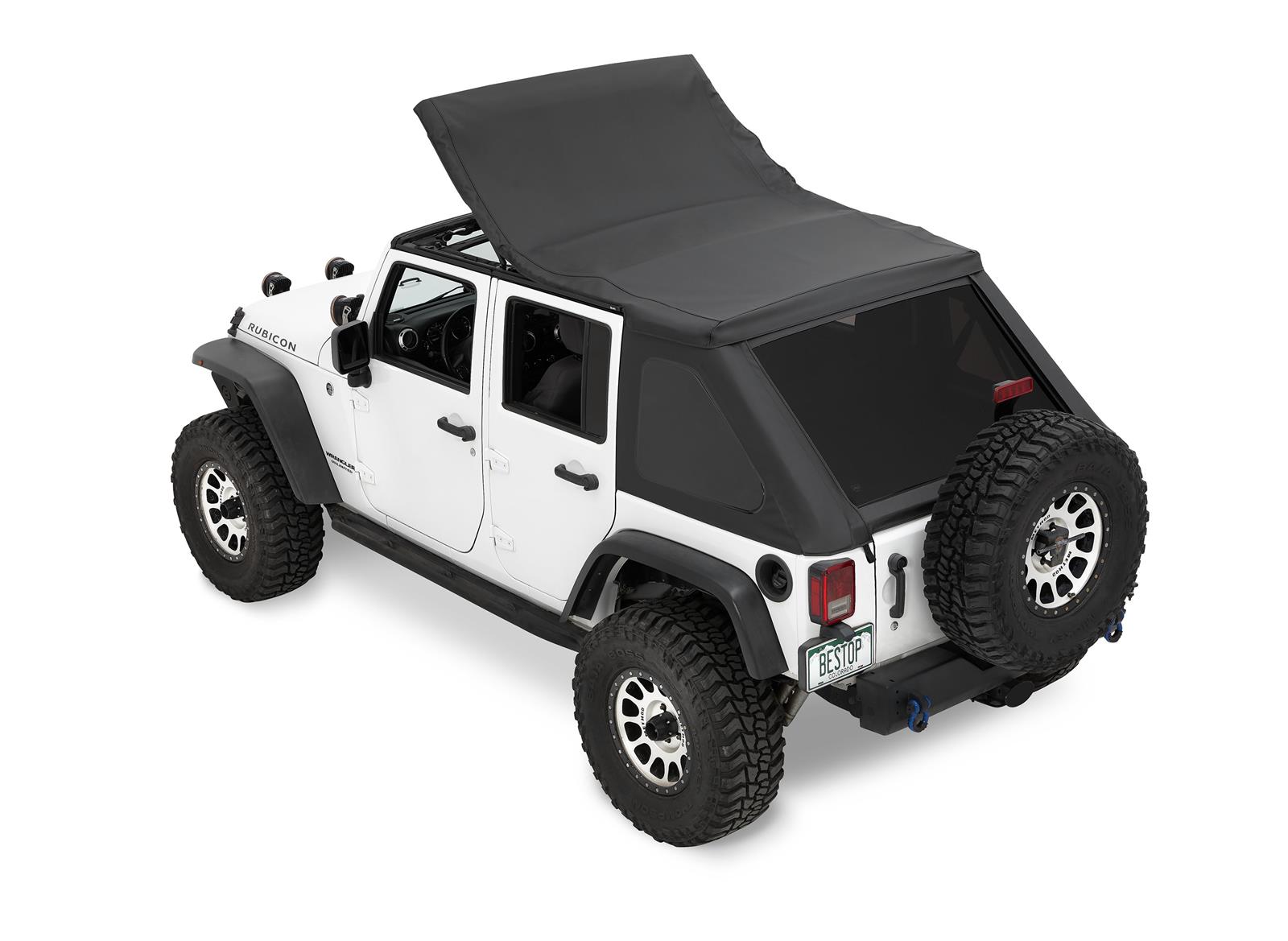 Bestop Ascent Slantback Tops for 2007-2018 WRANGLER, 2018 WRANGLER JK - 56825-35 Soft Top, Slantback, Black Diamond, Jeep JK, 4 Door, Each thumbnail 6