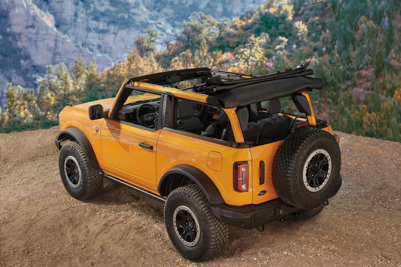 Bestop Trektop Slantback Soft Tops for 2021-2026 BRONCO - 5687235 Top, Slantback, Polymer Cloth, Black, Tinted Windows, Ford Each thumbnail 3