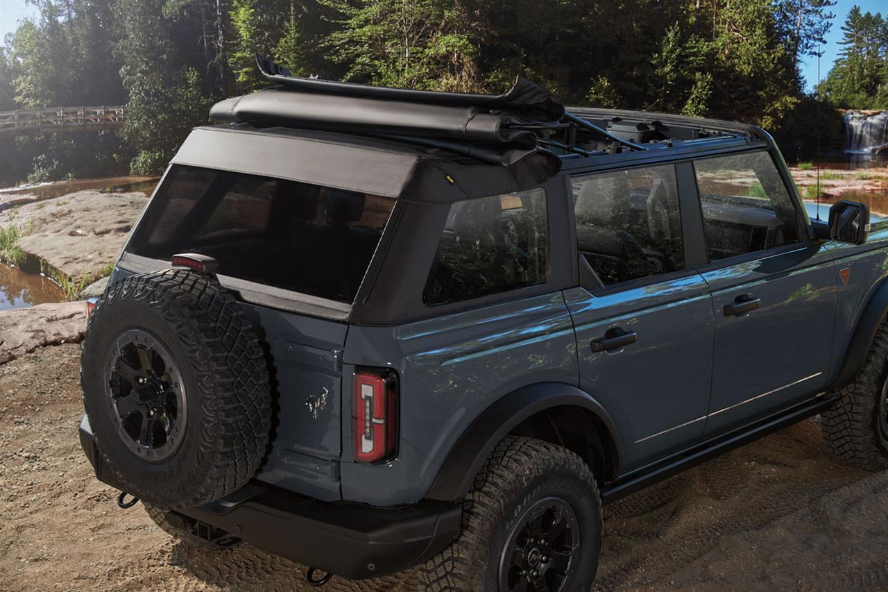 Bestop Trektop Slantback Soft Tops for 2021-2026 BRONCO - 5687335 Top, Slantback, Polymer Cloth, Black, Tinted Windows, Ford Each thumbnail 2